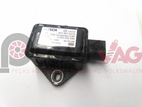 Sensor de aceleração longitudinal ESP AUDI A4 (8E2, B6) 2004 8E0907637A