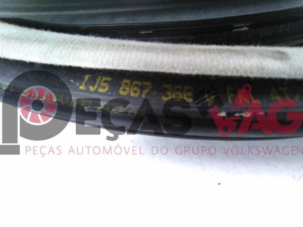 Borracha de carroçaria porta frente direita VW GOLF IV (1J1) 2000 1J4867366C_1J5867366G preto