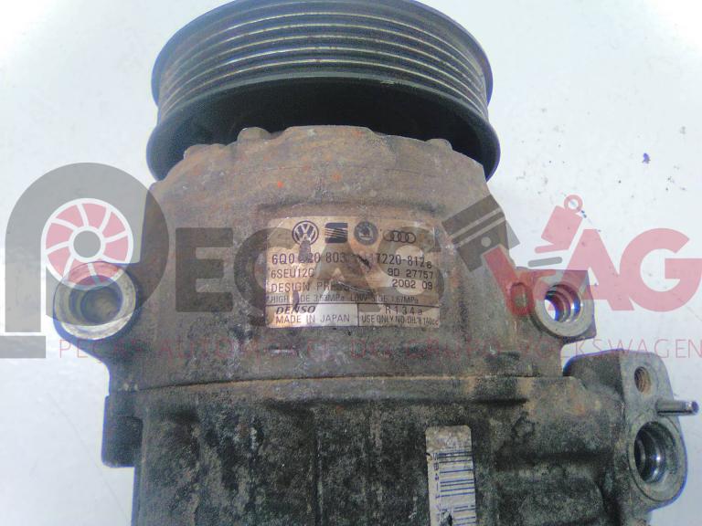 Compressor de ar condicionado SEAT IBIZA IV 1.9 TDI DIESEL 6Q0820803J - Image 4